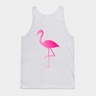 Flamingo hot pink ombre geometric mesh pattern Tank Top